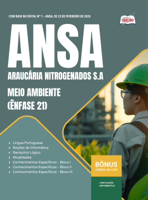 Apostila ANSA em PDF 2026 - Ênfase 21: Meio Ambiente