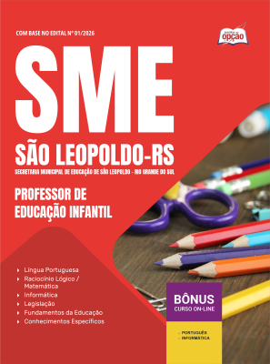 Apostila Prefeitura de São Leopoldo - RS 2026 - Professor de Educação Infantil