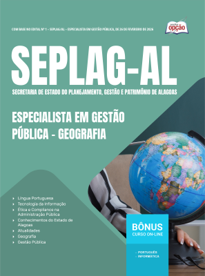 Apostila SEPLAG-AL 2026 - Especialista em Gestão Pública - Especialidade: Geografia