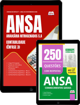 Combo ANSA 2026 - Ênfase 3: Contabilidade