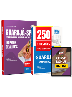 Combo Prefeitura de Guarujá - SP 2026 - Inspetor de Alunos