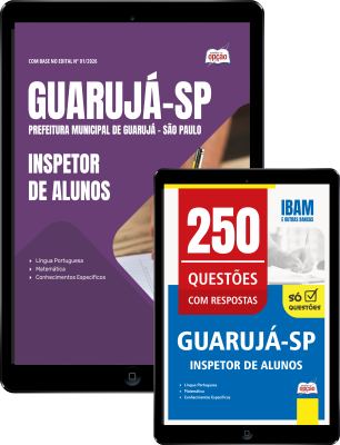 Combo Prefeitura de Guarujá - SP 2026 - Inspetor de Alunos