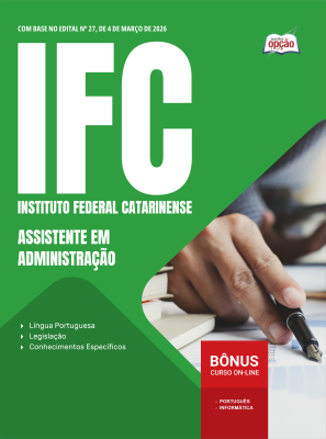 Apostila IFC em PDF 2026 - Assistente em Administração