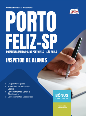 Apostila Prefeitura de Porto Feliz - SP 2026 - Inspetor de Alunos