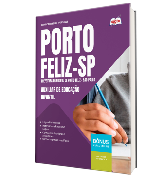 Apostila Prefeitura de Porto Feliz - SP 2026 - Auxiliar de Educação Infantil