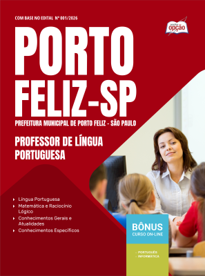 Apostila Prefeitura de Porto Feliz - SP 2026 - Professor de Língua Portuguesa