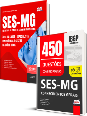 Combo SES-MG 2026 - Especialista em Políticas e Gestão da Saúde (EPGS) - Área da Saúde