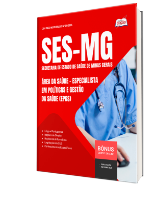 Combo SES-MG 2026 - Especialista em Políticas e Gestão da Saúde (EPGS) - Área da Saúde
