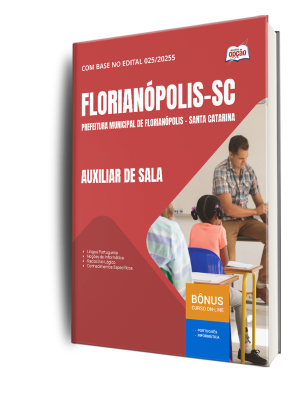 Combo Prefeitura de Florianópolis - SC 2026 - Auxiliar de Sala