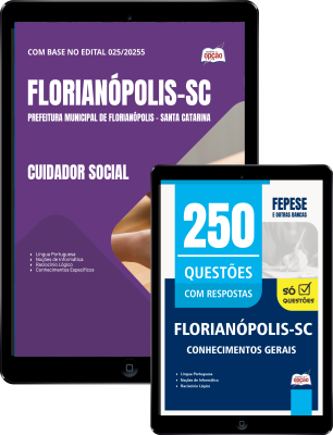 Combo Prefeitura de Florianópolis - SC 2026 - Cuidador Social