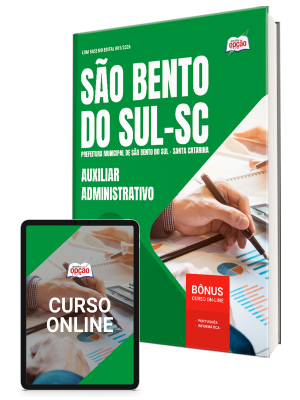 Apostila Prefeitura de São Bento do Sul-SC 2026 - Auxiliar Administrativo