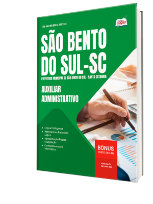 Apostila Prefeitura de São Bento do Sul-SC 2026 - Auxiliar Administrativo
