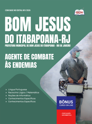 Apostila Prefeitura de Bom Jesus do Itabapoana-RJ em PDF 2026 - Agente de Combate às Endemias