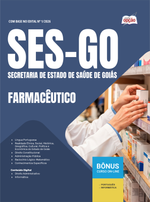 Apostila SES-GO em PDF 2026 - Categoria II: Farmacêutico
