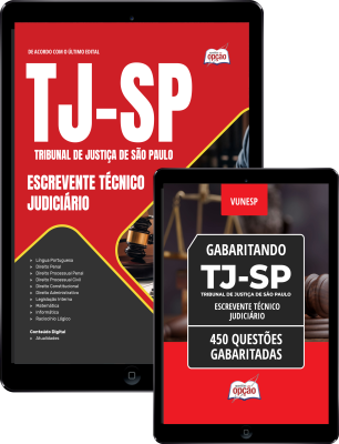 Combo TJ-SP 2026 - Escrevente Técnico Judiciário (Apostila + Caderno de Questões Gabaritadas)