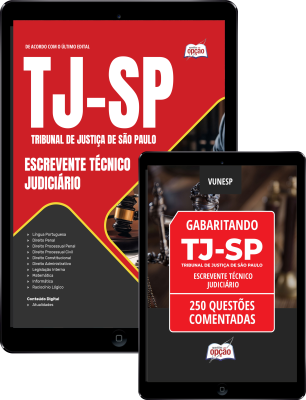Combo TJ-SP 2026 - Escrevente Técnico Judiciário (Apostila + Caderno de Questões Comentadas)