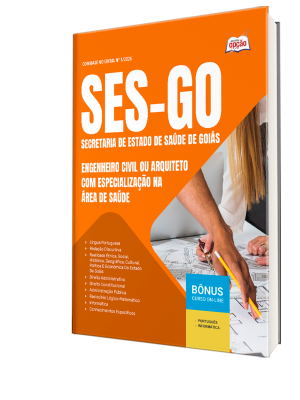 Apostila SES-GO 2026 - Categoria V: Engenheiro Civil ou Arquiteto com especialização na área de Saúde