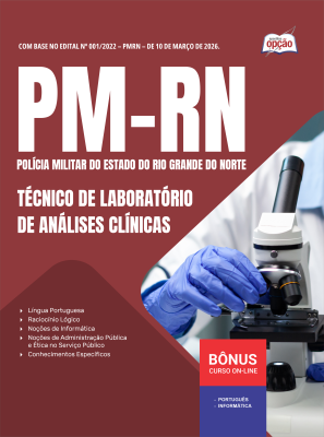 Apostila PM-RN 2026 - Praças - Técnico de Laboratório de Análises Clínicas
