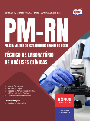 Apostila PM-RN 2026 em PDF - Praças - Técnico de Laboratório de Análises Clínicas
