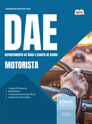 Apostila DAE Bauru-SP 2026 - Motorista