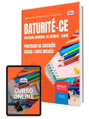 Apostila Prefeitura de Baturité-CE 2026 - Professor da Educação Básica I (Anos Iniciais)