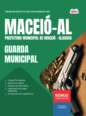 Apostila Prefeitura de Maceió - AL 2026 - Guarda Civil Municipal