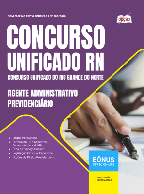 Apostila Unificado RN 2026 - Agente Administrativo Previdenciário