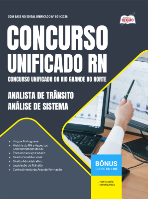 Apostila Unificado RN 2026 em PDF - Analista de Trânsito - Análise de Sistemas