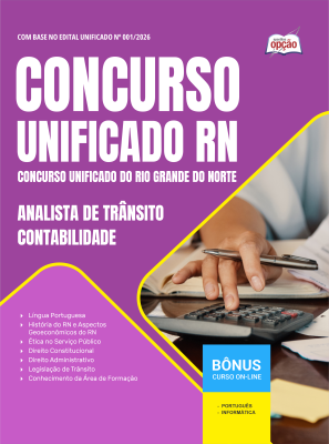 Apostila Unificado RN em PDF 2026 - Analista de Trânsito - Contabilidade