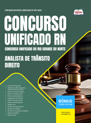 Apostila Unificado RN 2026 - Analista de Trânsito - Direito