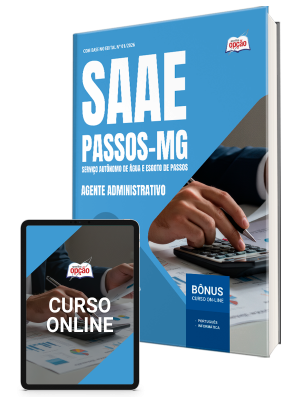 Apostila SAAE Passos-MG 2026 - Agente Administrativo