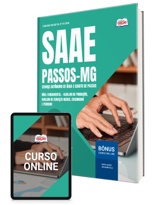 Apostila SAAE Passos-MG 2026 - Nível Fundamental - Auxiliar de Produção, Auxiliar de Serviços Gerais, Encanador e Pedreiro