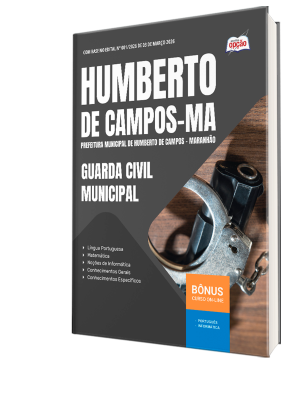 Apostila Prefeitura de Humberto de Campos-MA 2026 - Guarda Civil Municipal