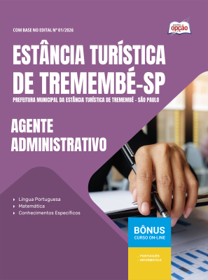 Apostila Prefeitura de Tremembé - SP em PDF 2026 - Agente Administrativo