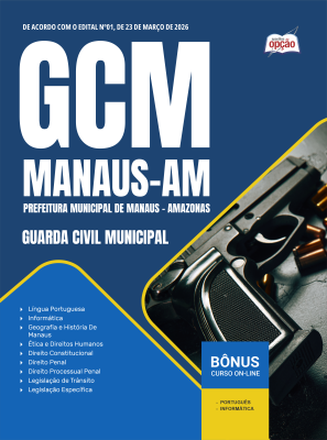 Apostila Prefeitura de Manaus - AM em PDF 2026 - Guarda Municipal