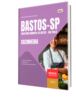 Apostila Prefeitura de Bastos - SP 2026 - Cozinheira