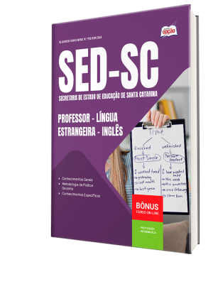 Apostila SED-SC 2026 - Professor - Língua Estrangeira - Inglês