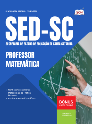 Apostila SED-SC 2026 - Professor - Matemática