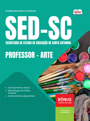 Apostila SED-SC 2026 - Professor - Artes