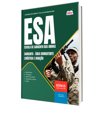 Combo ESA 2026 - Curso de Formação de Sargento - Área: Combatente/Logística e Aviação
