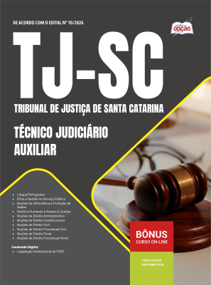 Apostila TJ-SC 2026 - Técnico Judiciário Auxiliar
