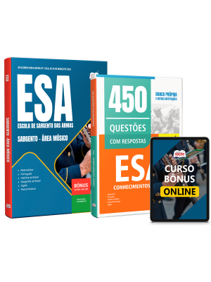 Combo ESA 2026 - Curso de Formação de Sargento - Área: Músico