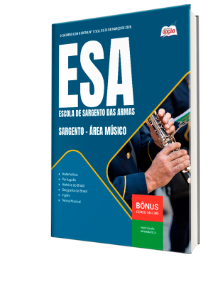 Combo ESA 2026 - Curso de Formação de Sargento - Área: Músico