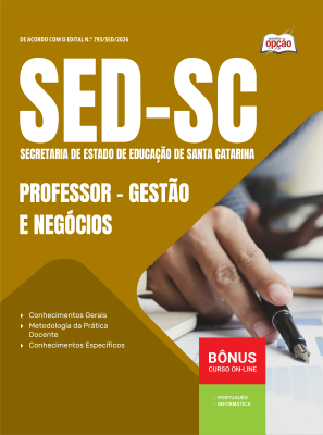 Apostila SED-SC 2026 - Professor - Gestão e Negócios