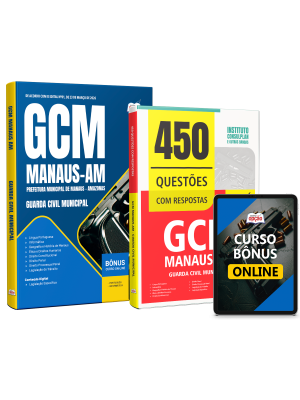 Combo Prefeitura de Manaus - AM 2026 - Guarda Municipal