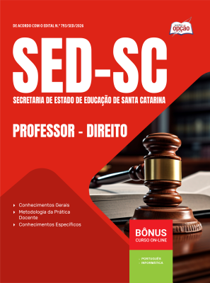 Apostila SED-SC 2026 - Professor - Direito