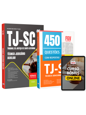 Combo TJ-SC 2026 - Técnico Judiciário Auxiliar