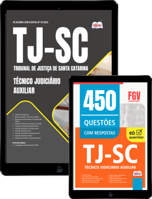 Combo TJ-SC 2026 - Técnico Judiciário Auxiliar