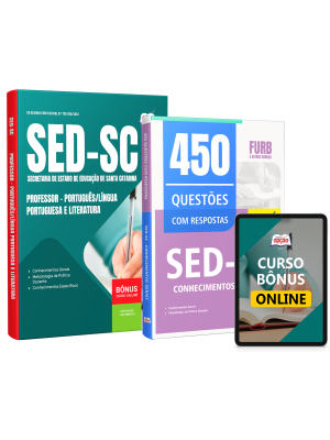 Combo SED-SC 2026 - Professor - Língua Portuguesa e Literatura