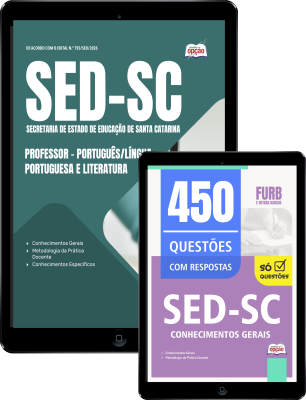 Combo SED-SC 2026 - Professor - Língua Portuguesa e Literatura